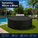 Kit DayShield 2 en 1 — 2 Fundas Impermeables para Sofá Redondo | Protección UV, Lluvia y Polvo