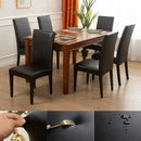 Fundas para Sillas de Comedor - (Cuero PU Impermeables)