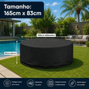 Kit DayShield 2 en 1 — 2 Fundas Impermeables para Sofá Redondo | Protección UV, Lluvia y Polvo