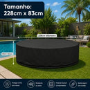 Kit DayShield 2 en 1 — 2 Fundas Impermeables para Sofá Redondo | Protección UV, Lluvia y Polvo